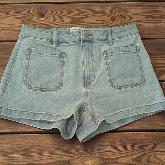 And Now This Pants - And Now This Hi-Rise Women's Light Blue Denim Shorts Size 27 Festival, Western